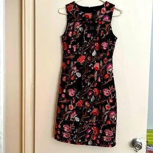 White House black market embroidered dress- new with tags